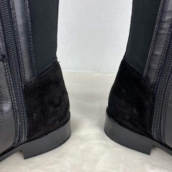 Luichiny Trend Lee Black‎ Leather Stretch Panel
Over The Knee 50/50 Zip Boots 7 - Picture 14 of 16